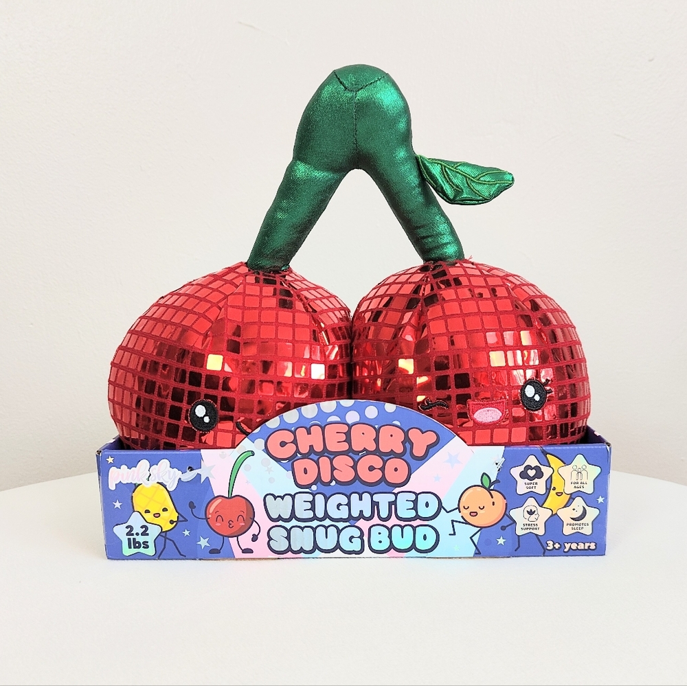 Cherry Weighted Snug Bug Disco Cherries Relax Sleep Anxiety Stress Relief Tool